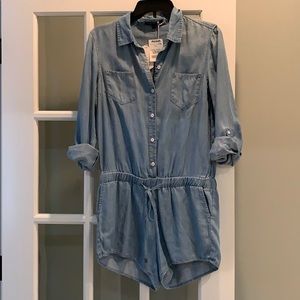 Denim tencel romper